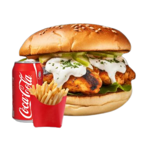 Bar B Q Chicken Burger Meal